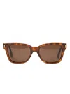 Retrosuperfuture Francis Square-frame Sunglasses In Brown