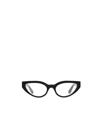 Retrosuperfuture Geometric Frame Plain Mirror In Black
