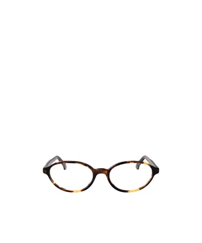 Retrosuperfuture Geometric Frame Plain Mirror In Black