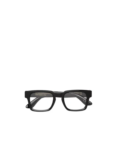 Retrosuperfuture Geometric Frame Plain Mirror In Black