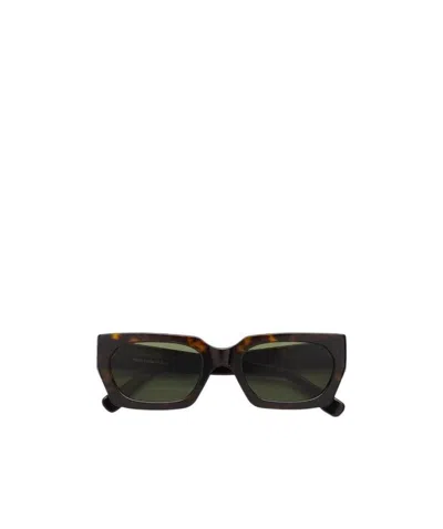 Retrosuperfuture Geometric Frame Sunglasses In Black