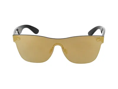 Retrosuperfuture Geometric Frame Sunglasses In Gold