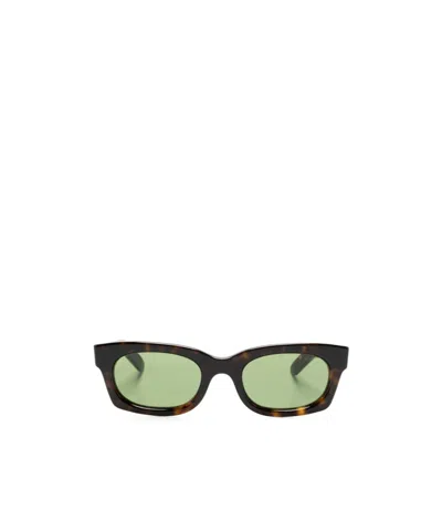 Retrosuperfuture Geometric Frame Sunglasses In Green