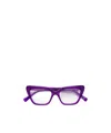 Retrosuperfuture Geometric Plano Mirror In Purple