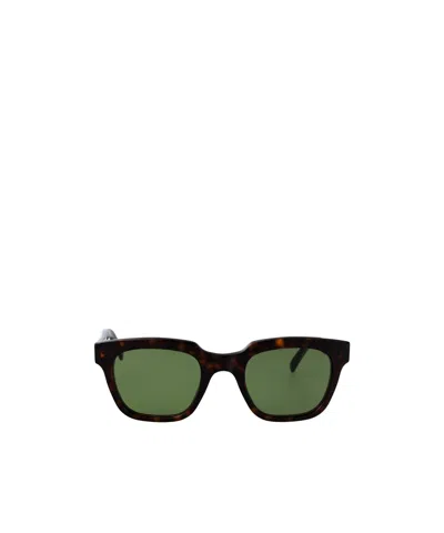 Retrosuperfuture Geometric Sunglasses In Green