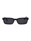 Retrosuperfuture Gesto Rectangle Frame Sunglasses In Black