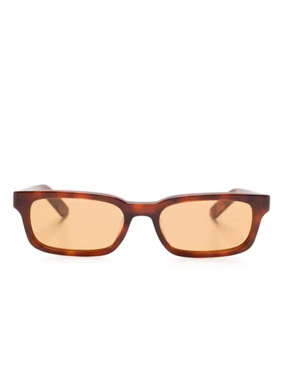 Retrosuperfuture Brown Gesto Sunglasses In Havana Diversa