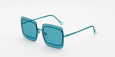 Retrosuperfuture Gia Uwe Occhiali Da Sole Blu Per Uomo In Blue