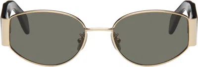 Retrosuperfuture Gold & Black X Sunglasses