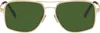 Retrosuperfuture Gold Spliff Sunglasses In Classiccs