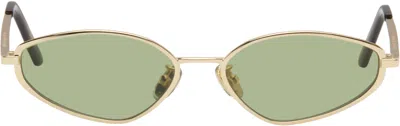 Retrosuperfuture Gold Zyra Sunglasses In Pattern