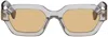 Retrosuperfuture Gray & Black Pooch Stilo Sunglasses In Multi