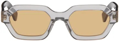Retrosuperfuture Gray & Black Pooch Stilo Sunglasses In Multi