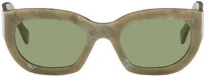 Retrosuperfuture Green Alva Sunglasses