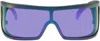 Retrosuperfuture Green & Purple Bones Sunglasses In Peridot