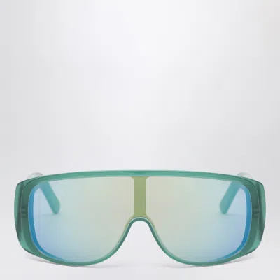 Retrosuperfuture Green Mask Sunglasses In Blue