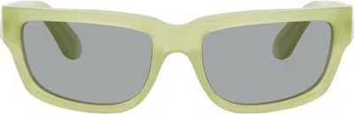 Retrosuperfuture Green Thelonius Sunglasses In Lime