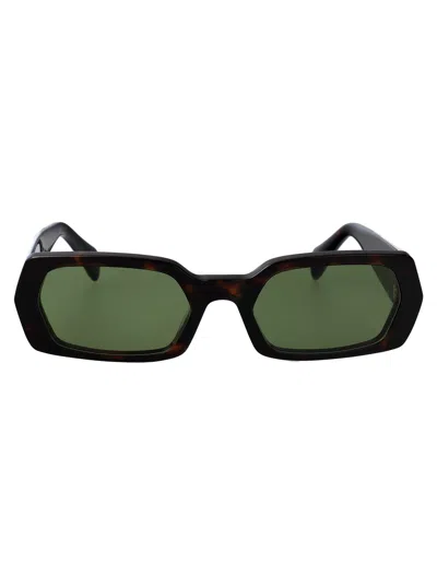 Retrosuperfuture Havana Acetate Sunglasses In Green