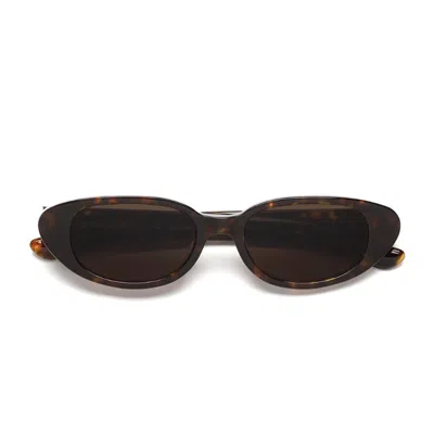 Retrosuperfuture Havana Vega Acetate Oval Sunglasses In Brown