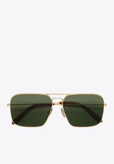 Retrosuperfuture Iggy 2.0 Aviator Sunglasses In Green