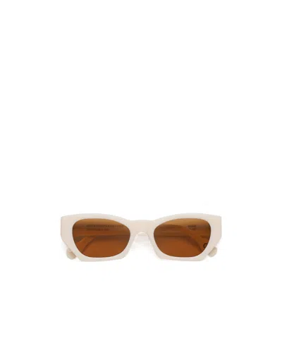 Retrosuperfuture Irregular Frame Sunglasses In Brown