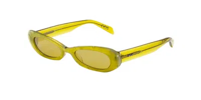 Retrosuperfuture Izipho Mindless I99 Men's Sunglasses Green Size 52 In Yellow