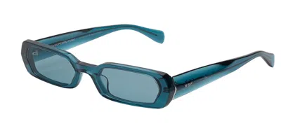 Retrosuperfuture L'altro Teal Vx3 Men's Sunglasses Blue Size 54