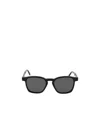 Retrosuperfuture Unique Square Frame Sunglasses With Gold Detailing In Black