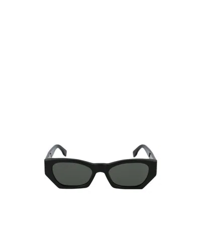 Retrosuperfuture Logo Sunglasses In Black