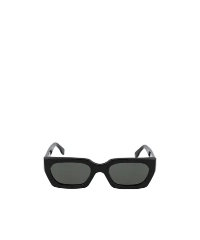 Retrosuperfuture Logo Sunglasses In Black