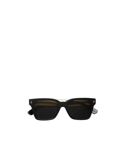 Retrosuperfuture Logo Sunglasses In Black