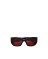 Retrosuperfuture Logo Sunglasses In Black