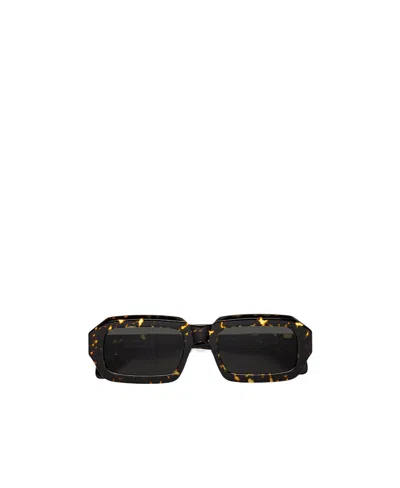 Retrosuperfuture Logo Sunglasses In Black