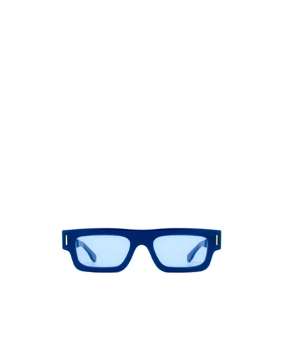 Retrosuperfuture Logo Sunglasses In Blue