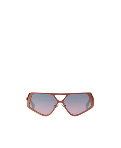 Retrosuperfuture Logo Sunglasses In Gray