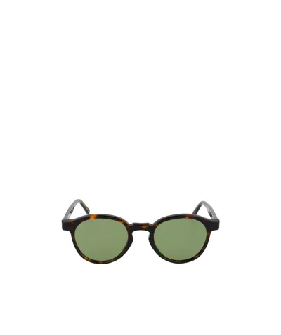 Retrosuperfuture Logo Sunglasses In Green