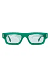 Retrosuperfuture Low-profile Rectangular Sunglasses In Green
