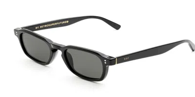 Retrosuperfuture Luce Black Cgo Men's Sunglasses Black Size 49