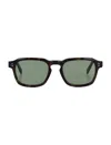 Retrosuperfuture Luce Square Frame Sunglasses In Green