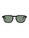 Retrosuperfuture Luce Square Frame Sunglasses In Green