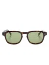 Retrosuperfuture Luce Logo-print Sunglasses In Brown