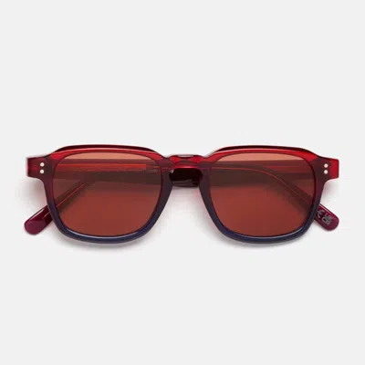 Retrosuperfuture Luce Smokey Torpaz Bordeaux Blu Sunglasses In Red