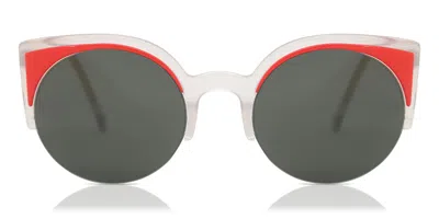 Retrosuperfuture Lucia Black 3mj Women's Sunglasses Red Size 51