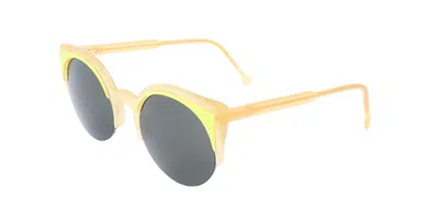 Retrosuperfuture Lucia Black Bs4 Women's Sunglasses Yellow Size 51