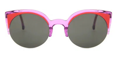 Retrosuperfuture Lucia Black Kv8 Women's Sunglasses Red Size 51