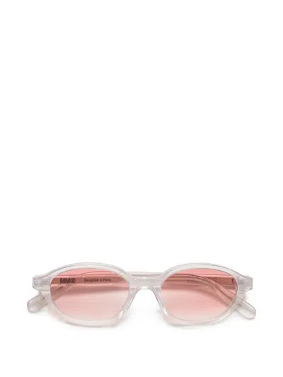 Retrosuperfuture Lunettes 2 Oval-frame Sunglasses In 화이트