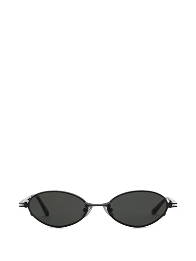 Retrosuperfuture Luno Oval-frame Sunglasses In Black