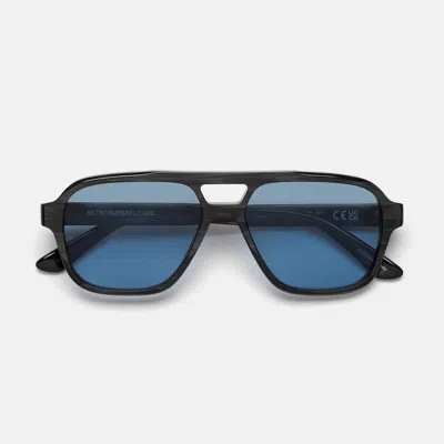 Retrosuperfuture Maneval Black Cat Azure Sunglasses