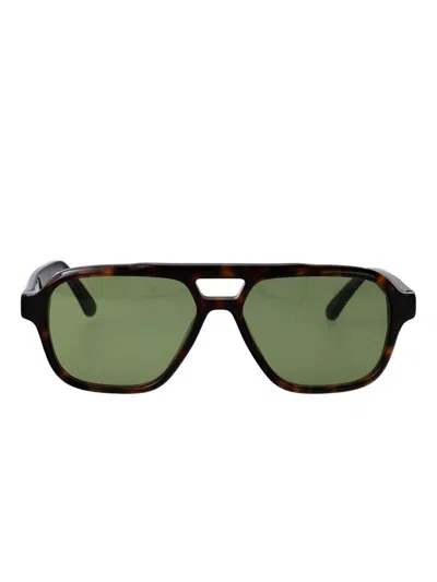 Retrosuperfuture Maneval Browline Sunglasses In Brown