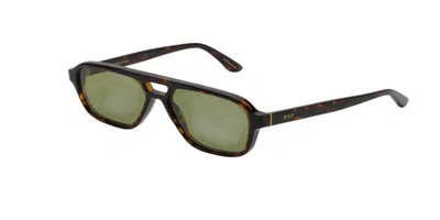 Retrosuperfuture Maneval Havana Zjc Men's Sunglasses Tortoiseshell Size 56 In Transparent